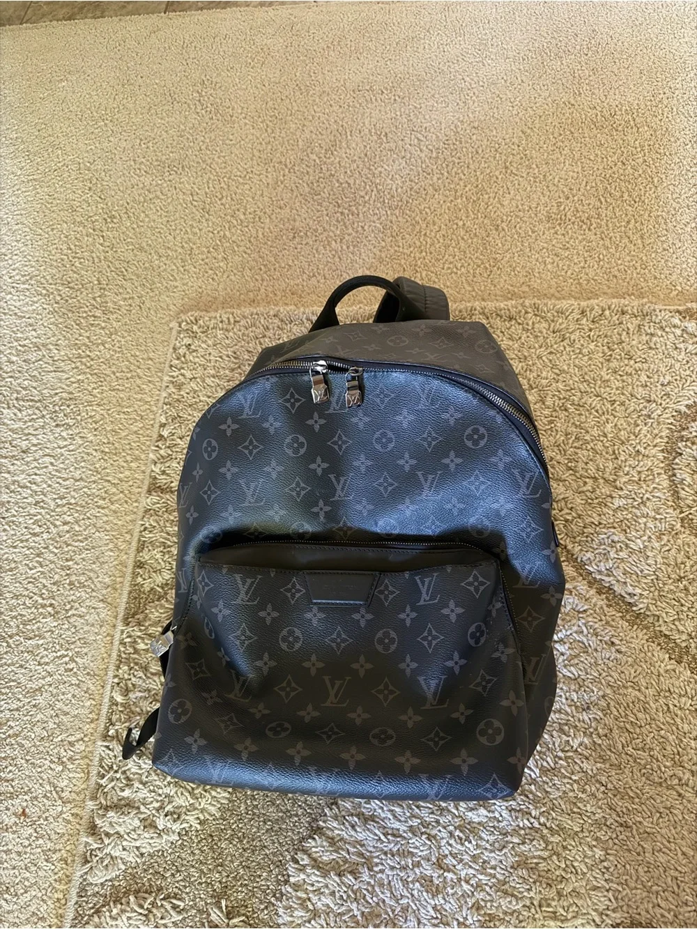Louis Vuitton Monogram Eclipse Canvas Backpack in Black